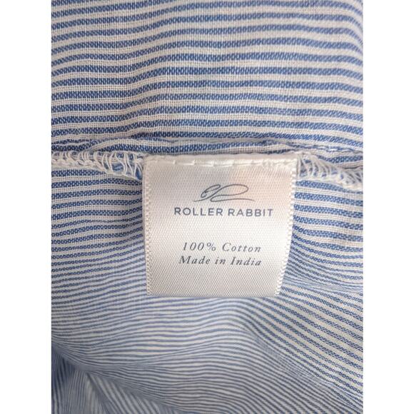 Roberta Roller Rabbit Maru Top Floral Embroidery Balloon Boho Nautical Size M - Picture 8 of 11